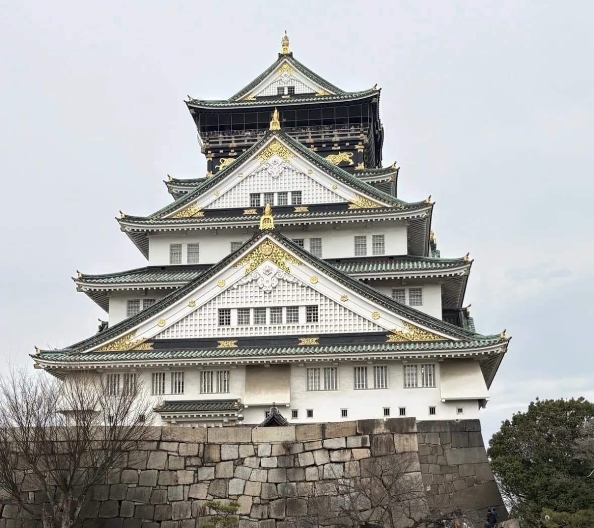Osaka Castle seen during a student trip to Osaka