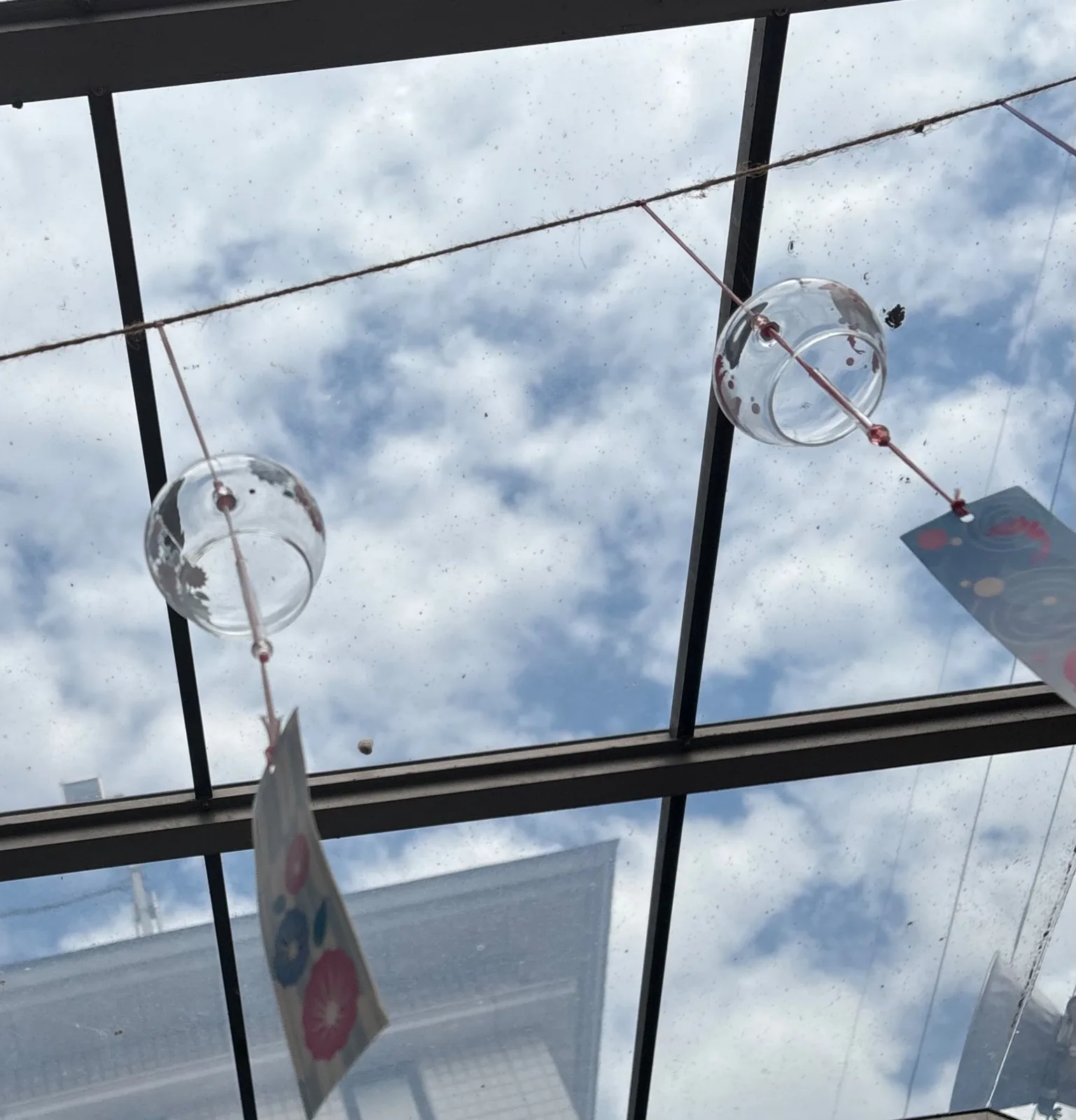 A Japanese wind chime (furin)