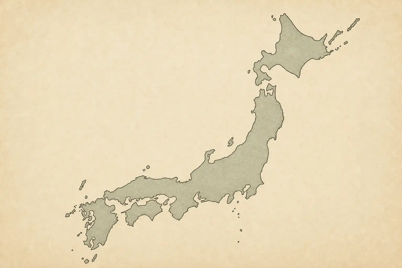 Map of Japan with numbered pins showing places and areas connected with oni folklore